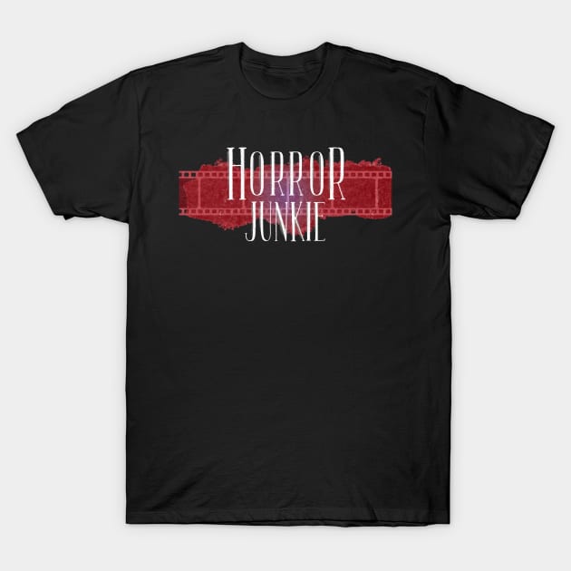 I Love Horror Movies T-Shirt by ambooksandgames